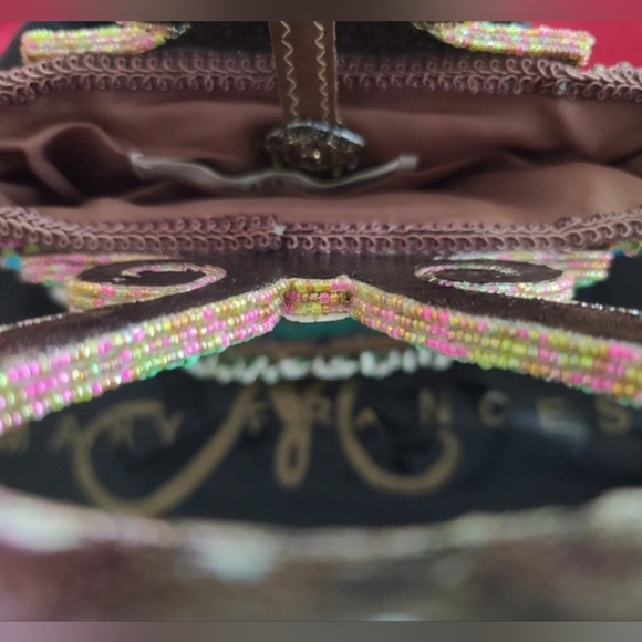 Mary Frances Vibrant Vintage Intricately Beaded Small Top Handle Dinner Purse - Picture 15 of 16